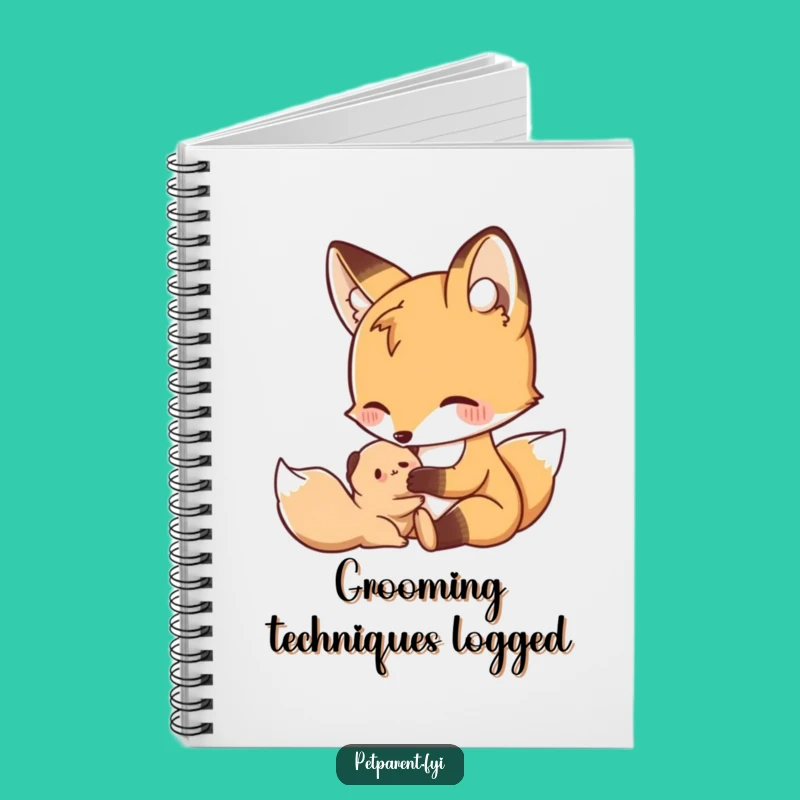 Funny Nurturing Fox Notebook - Jot Down Thoughts With Gentle Style