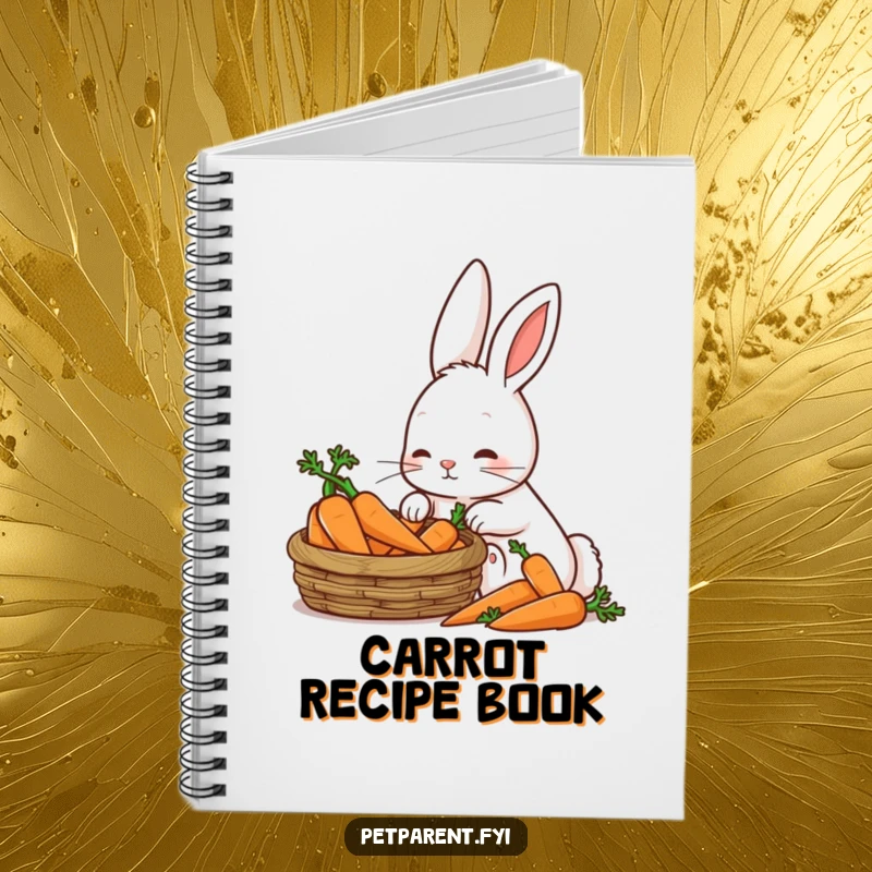 Funny Patient Rabbit Notebook: A patient rabbit adores carrots, ideal for journaling with wholesome humor.