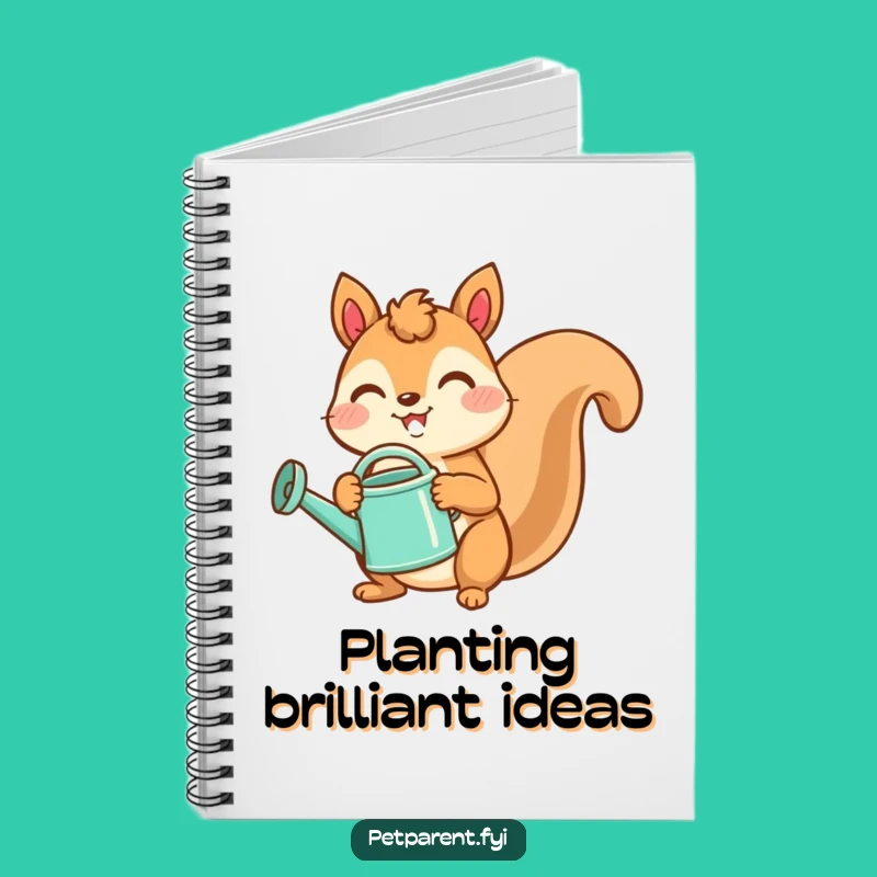 Funny Squirrel Gardener Notebook: Plan Your Plots with Joyful Style