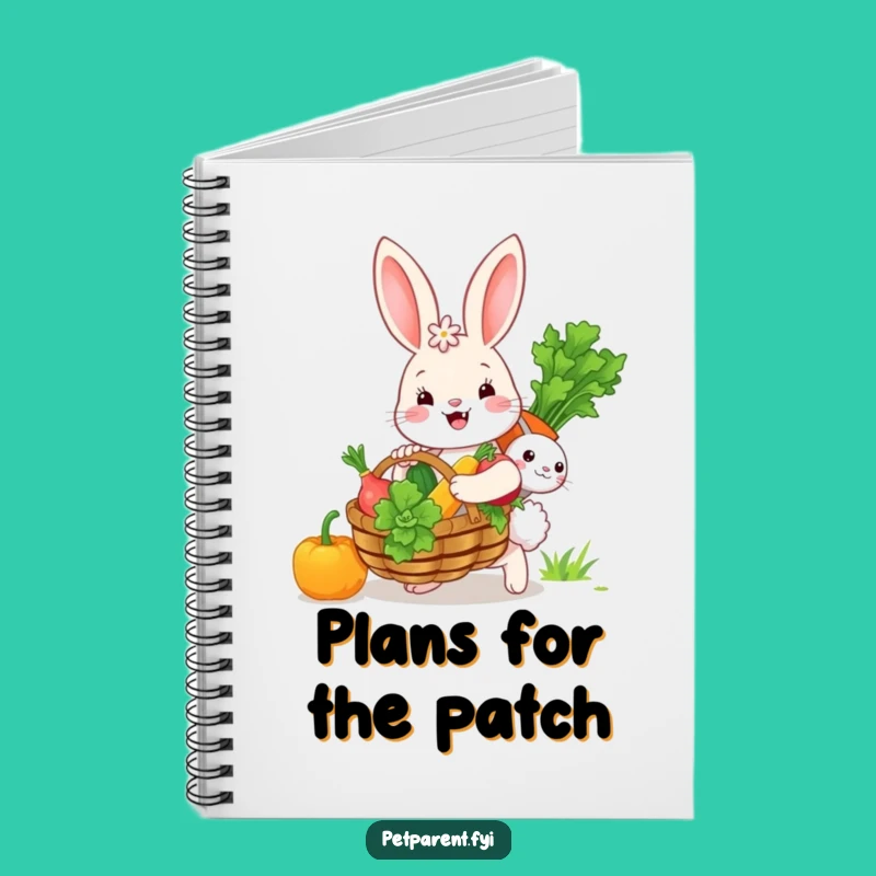 Funny Bunny Veggie Basket Notebook: Jot Down Ideas, Your Ideal Funny Gift