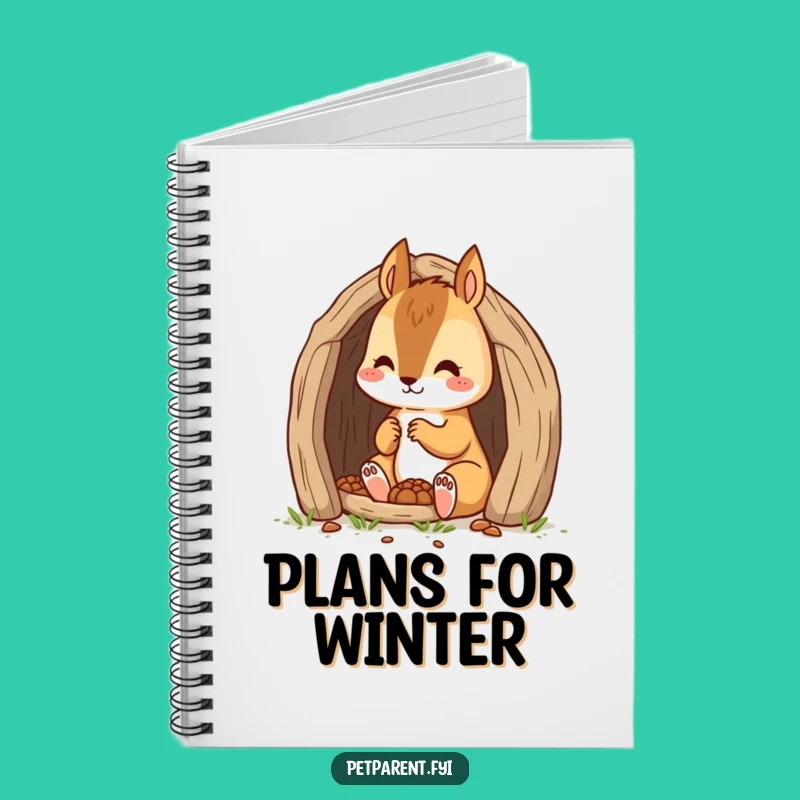 Funny Squirrel Builder Notebook: Cute Cartoon Character Journal for Plans