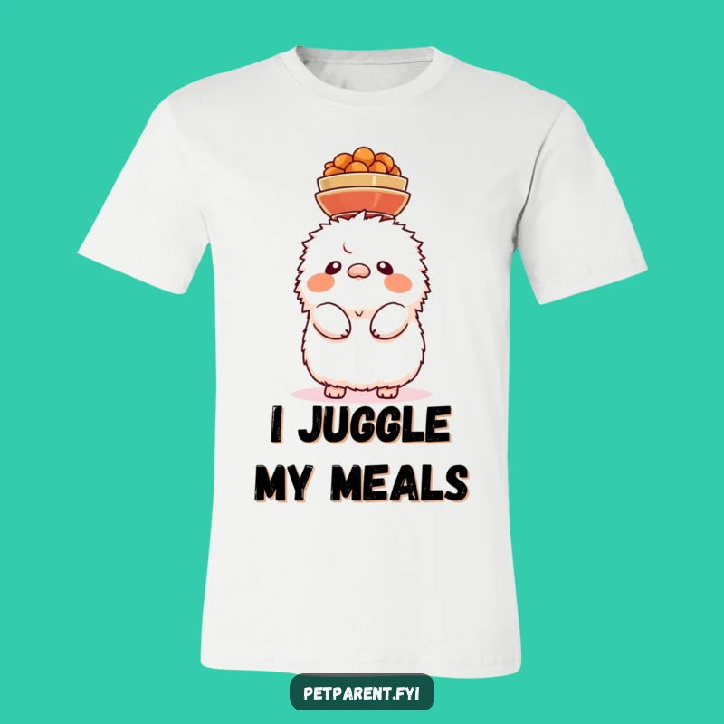 Funny Head Bowl Creature T-Shirt - Balancing Act Fun Gift Tee