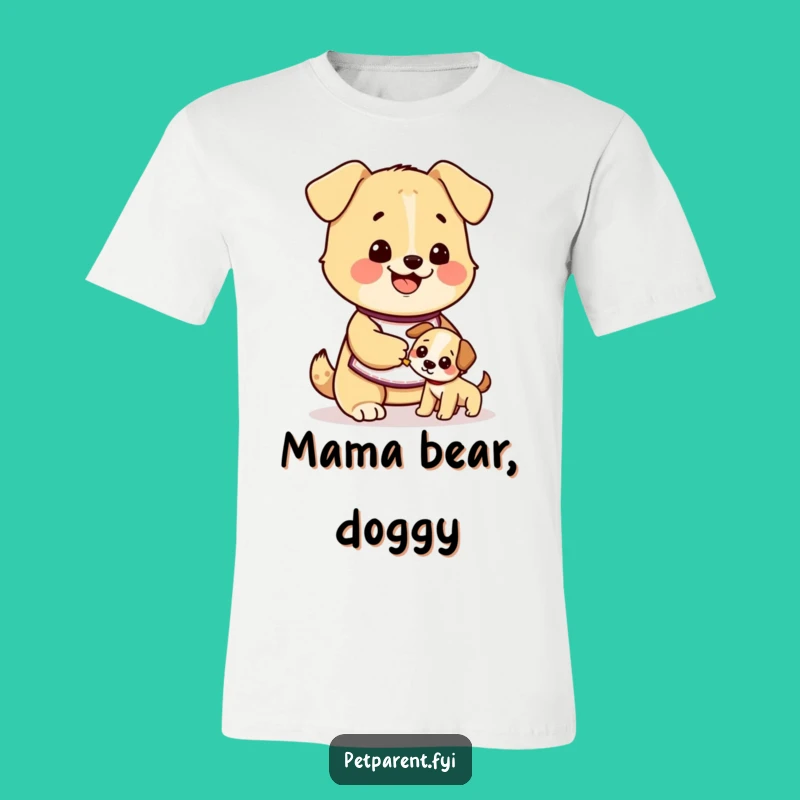 Funny Dog Feeding Puppy T-Shirt - Adorable Dog Mom Humor Gift