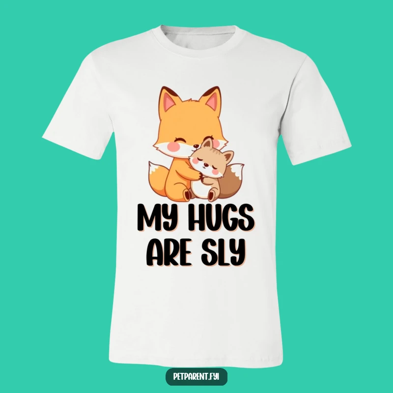 Funny Fox Hug T-Shirt - Adorable Friendship Apparel & Perfect Kind Gift