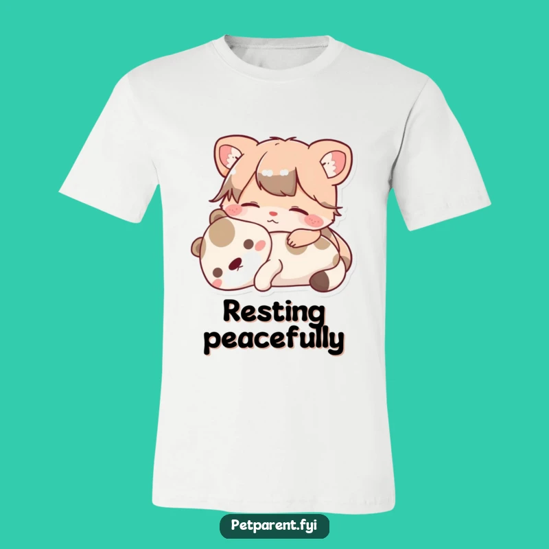 Funny Content Animal T-Shirt: Relaxed Character, Cozy Pet Lover Tee, Perfect Funny Gift