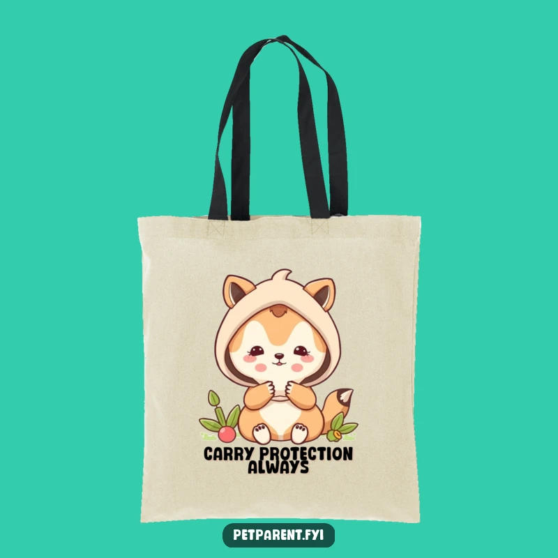 Funny Protective Animal Shield Tote Bag - Everyday Safety Gift