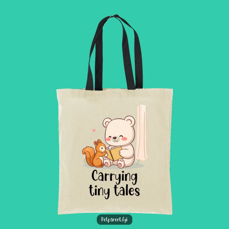 Funny Bear Story Tote Bag: Carry Your Books with Cozy Style