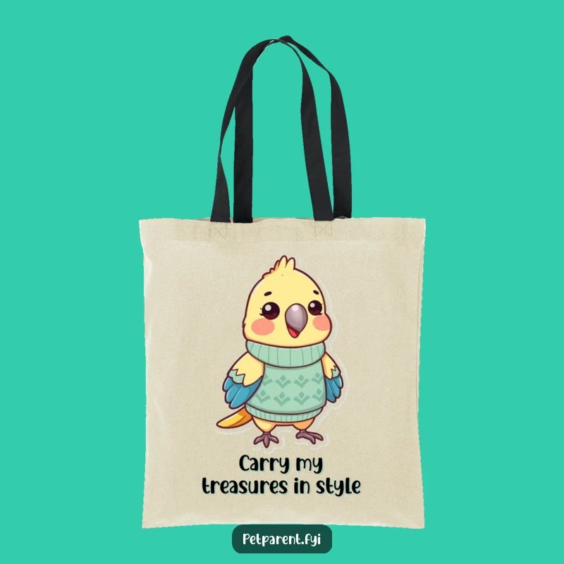 Funny Parrot Sweater Tote Bag: Stylish, Spacious, and a Hilarious Gift!