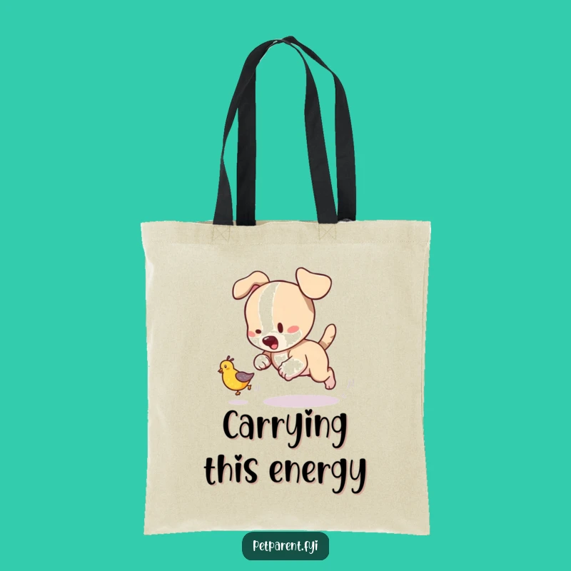 Funny Puppy Tote Bag - Carry Your Playful Spirit